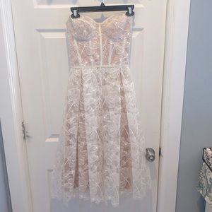 Olivia White Dress from NADINE MERABI (Worn once)